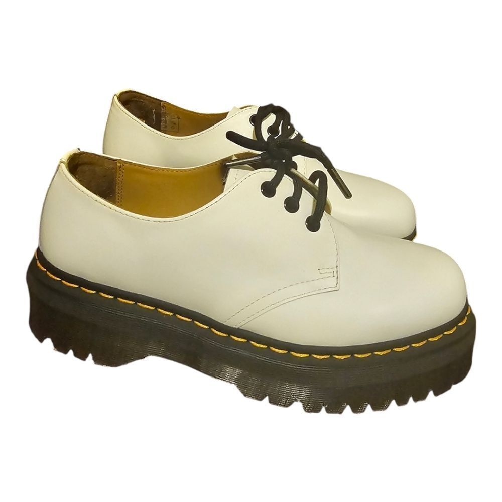 DR. MARTENS 1461 Quad Platform Derby Leather - Size 10 New